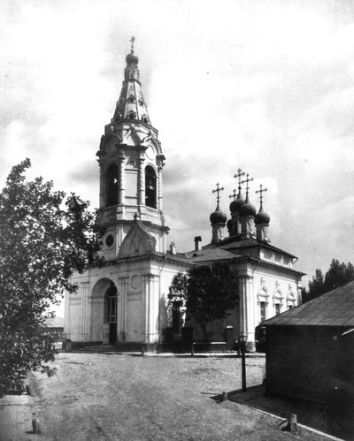 Kirche der Verkündigung am Ufer, nahe Plyushchikha, Moskau von Russian Photographer